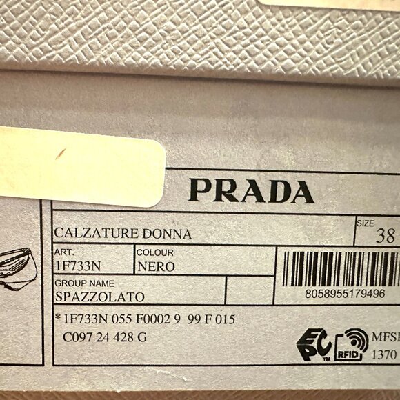 PRADA Pointed Toe Cutout Cut Out Strappy Leather Ballerina Ballet Flats - Picture 15 of 15